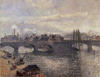 卡米耶 畢沙羅 The Corneille Bridge, Rouen, Morning Effect 卡米耶 畢沙羅 The Corneille Bridge, Rouen, Morning Effect
